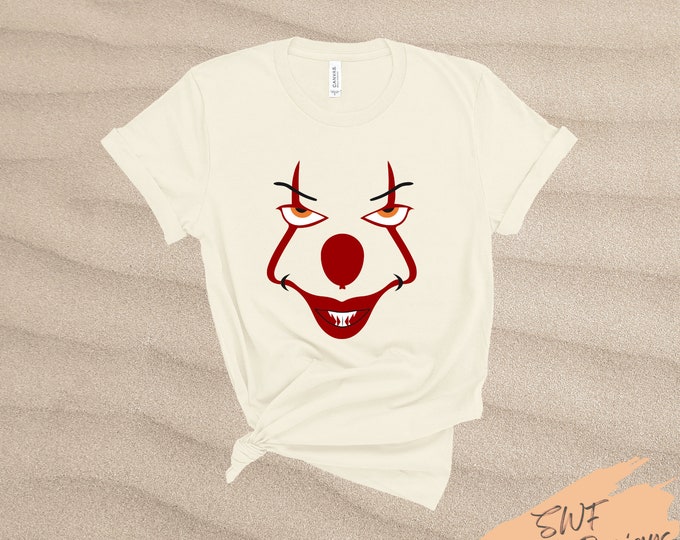 Pennywise Adult Shirt * Halloween T-Shirt * Halloween Movie Tee * Scary Movie Shirt * IT Scary Movie