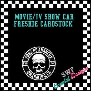 TV Shows Cardstock, Movie Cardstock, Cardstock Rounds, Freshies, Car Air Freshener, Cardstock Images, Cardstock Freshies, TV Freshies