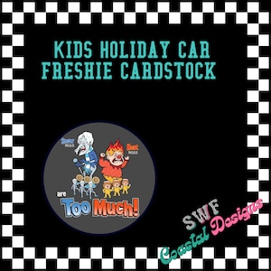 Cartoon Car Freshie Cardstock, Christmas Freshies, Circle Cardstock, Glitter Cardstock, Kids Car Freshie, Freshie Cardstock, Aroma Beads