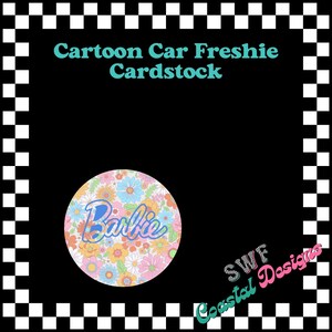 Cartoon Car Freshie Cardstock, Princess Freshies, Circle Cardstock, Glitter Cardstock, Mouse Car Freshie, Freshie Cardstock, Aroma Beads
