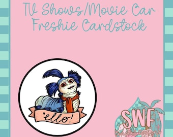 TV Shows Cardstock, Movie Cardstock, Cardstock Rounds, Freshies, Car Air Freshener, Cardstock Images, Cardstock Freshies, TV Freshies