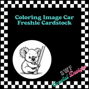 Coloring Car Freshie Cardstock, Coloring Book Cardstock, Circle Cardstock, Kids Cardstock, Color Freshie, Kids Freshies, Kids Gifts