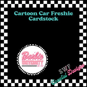 Cartoon Car Freshie Cardstock, Princess Freshies, Circle Cardstock, Glitter Cardstock, Mouse Car Freshie, Freshie Cardstock, Aroma Beads