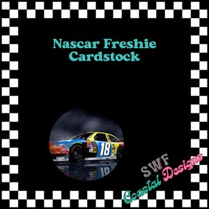 Racing Car Freshie Cardstock, Sports Cardstock, Sports Theme Cardstock Rounds, Freshie Cardstock, Freshies, Cardstock Cutouts