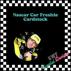 Racing Car Freshie Cardstock, Sports Cardstock, Sports Theme Cardstock Rounds, Freshie Cardstock, Freshies, Cardstock Cutouts