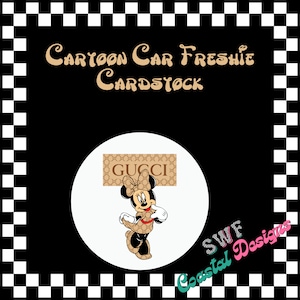 Cartoon Car Freshie Cardstock, Princess Freshies, Circle Cardstock, Glitter Cardstock, Mouse Car Freshie, Freshie Cardstock, Aroma Beads