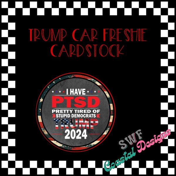 Trump Cardstock, Circle Cardstock Cutouts, Car Freshies, Freshie Cardstock, Political Cardstock, Trump 2024 Freshies, Cardstock Freshies