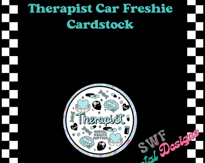 Therapist Car Freshie Cardstock, Respiratory Therapist Cardstock, Freshie Cardstock Image, Technician Freshies,  Technician Cardstock