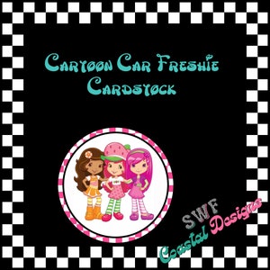 Cartoon Car Freshie Cardstock, Princess Freshies, Circle Cardstock, Glitter Cardstock, Mouse Car Freshie, Freshie Cardstock, Aroma Beads
