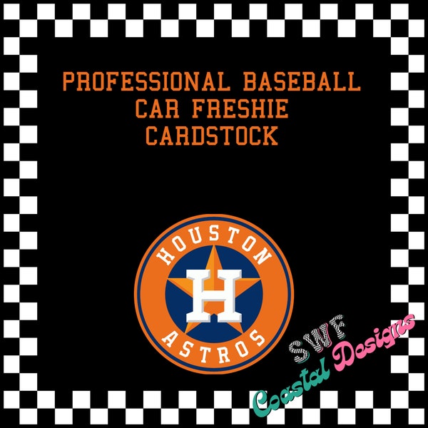 Baseball Car Freshie Cardstock * Baseball Cardstock * Sports Car Freshener Cardstock * TWO for ONE * Professional Baseball Cardstock