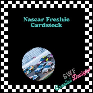 Racing Car Freshie Cardstock, Sports Cardstock, Sports Theme Cardstock Rounds, Freshie Cardstock, Freshies, Cardstock Cutouts