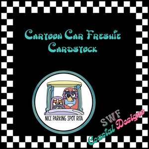 Cartoon Car Freshie Cardstock, Princess Freshies, Circle Cardstock, Glitter Cardstock, Mouse Car Freshie, Freshie Cardstock, Aroma Beads