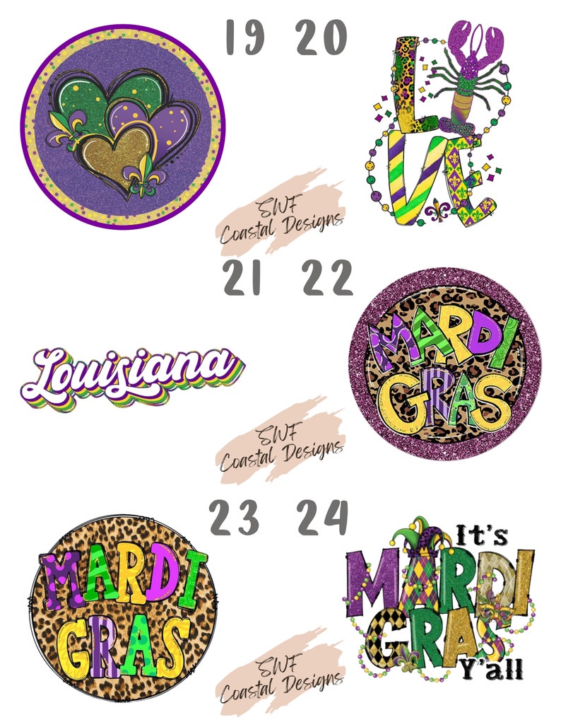 mardi gras cardstock