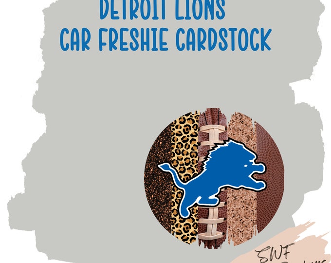 Football Car Freshie Cardstock * Football Cardstock * Sports Car Freshener Cardstock * TWO for ONE