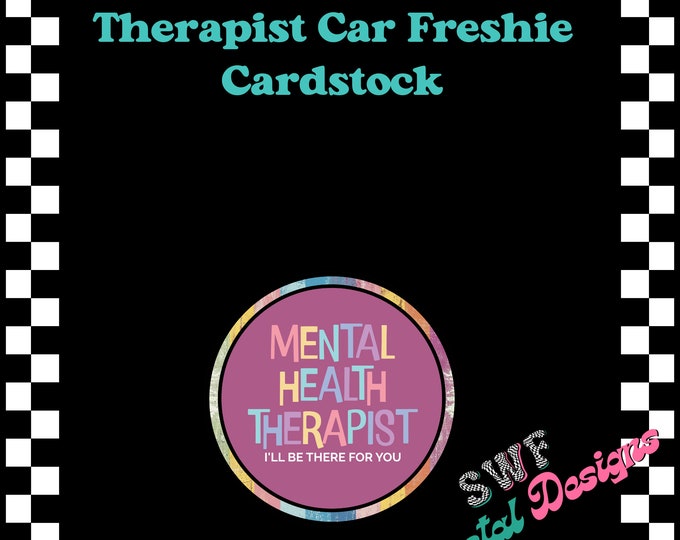 Therapist Car Freshie Cardstock, Respiratory Therapist Cardstock, Freshie Cardstock Image, Technician Freshies,  Technician Cardstock