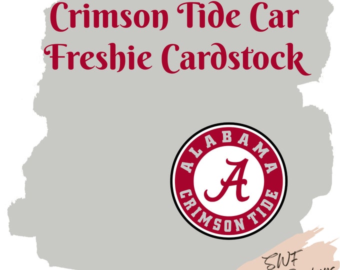 College Football Car Freshie Cardstock, Sports Cardstock, Sports Theme Cardstock Rounds, Freshie Cardstock, Freshies, Cardstock Cutouts