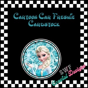Cartoon Car Freshie Cardstock, Princess Freshies, Circle Cardstock, Glitter Cardstock, Mouse Car Freshie, Freshie Cardstock, Aroma Beads