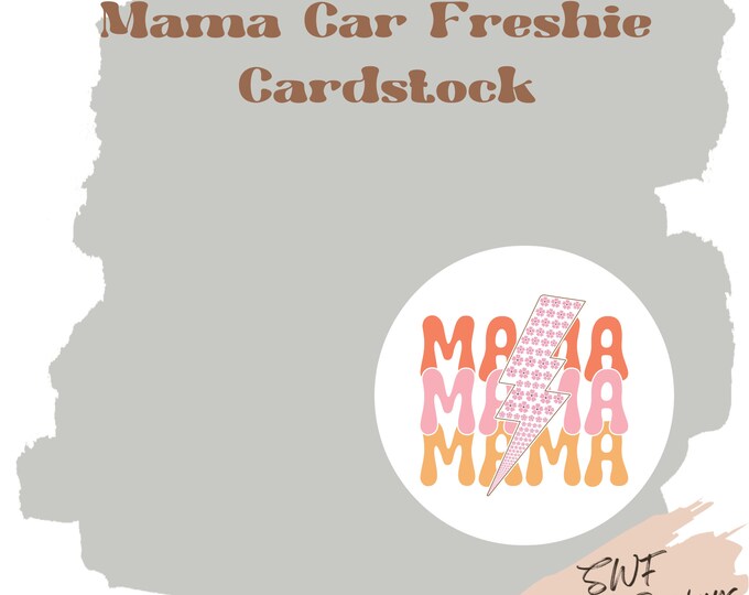 Mama Car Freshie Cardstock, Lightening Bolt Cardstock, Freshie Cardstock Image, Mama Freshies, Leopard Mama Cardstock, Cardstock Images