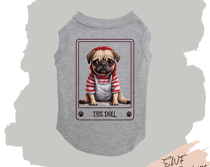 Halloween Dog Shirt * "The Doll" Pet Shirt * Chucky Dog Shirt * Custom Dog Shirt * Pet Lover Gift
