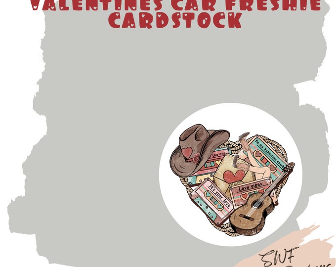 Valentines Day Cowboy Cardstock Rounds, Western Valentine's Cardstock, Cardstock Cutouts, Freshie Cardstock, Freshies, Cardstock Rounds