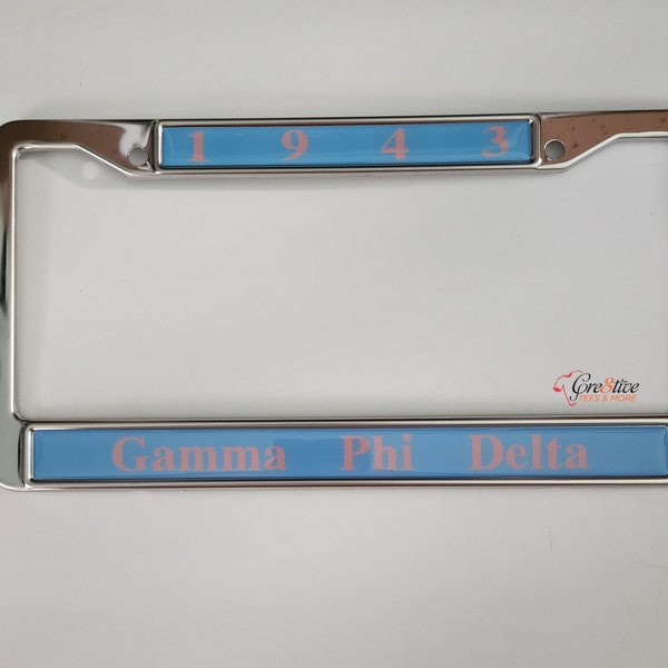 Gamma Phi Delta License Plate