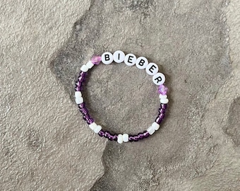 Justin Bieber Beaded Bracelet - Etsy