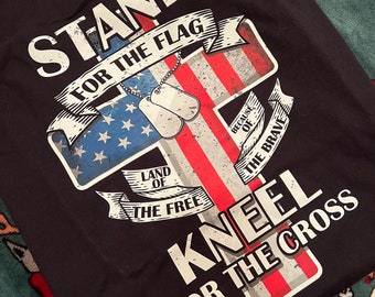 American Flag Cross / Short Sleeve Shirt
