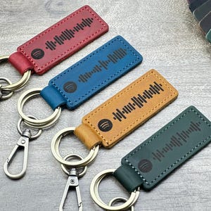 Custom SONG KEYCHAIN, Personalized Scannable Spotify Keychain, CHRISTMAS Gift, Anniversary Gift, Valentines Day Gift, Husband Birthday Gift