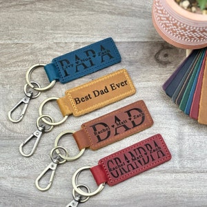 Portachiavi personalizzato per papà - Regalo per la festa del papà inciso, portachiavi per neo papà, ricordo per la prima festa del papà e regalo unico per papà