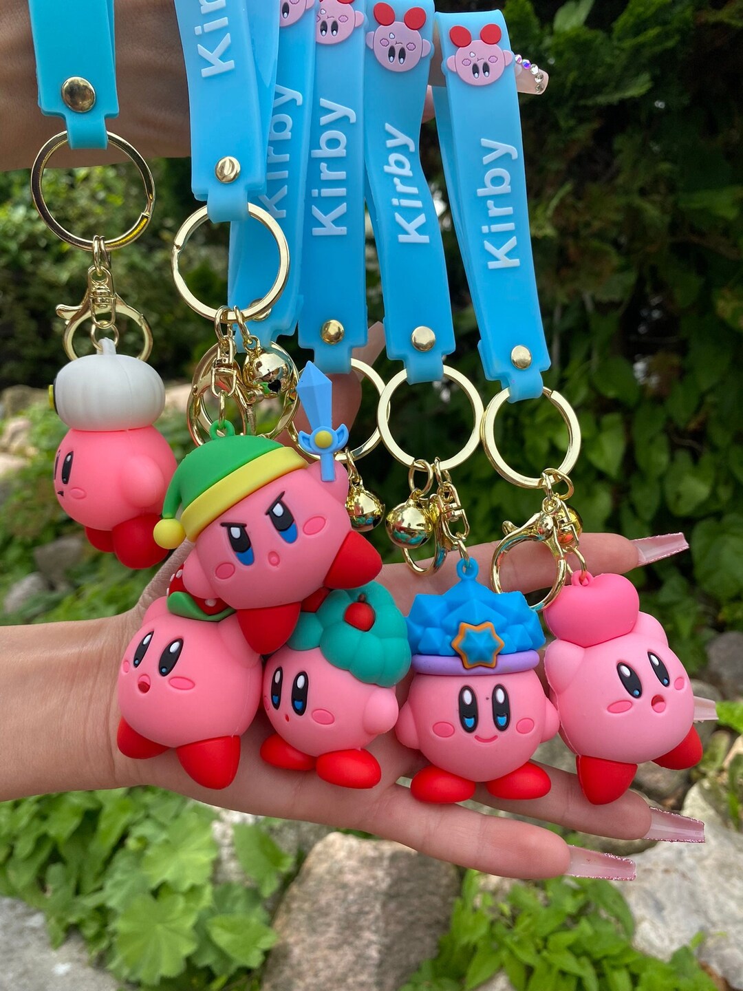 Kirby Liquid Keychain Premium and Perfect Cute Anime Birthday Etsy