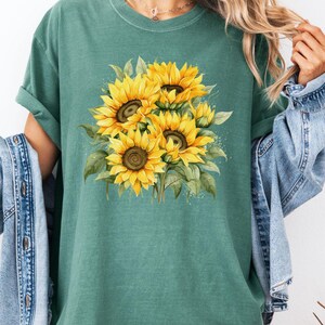 Comfort Colors Sunflower Shirt: Garment-Dyed US Cotton Tee