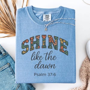 Comfort Colors® Bible Verse Shirt, Cute Christian Shirt For Women,Jesus Shirt,Christian Gift, Christian Christmas Shirt,Love and Grace Shirt