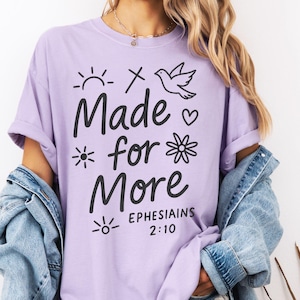 Comfort Colors® Bible Verse Shirt, Cute Christian Shirt For Women,Jesus Shirt,Christian Gift, Christian Christmas Shirt,Love and Grace Shirt