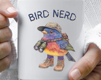 Funny Birdwatching Mug, Bird Gift Mug , Bird Lover Gift, Birding Mug, Bird Watcher Gift, Ceramic Bird Mug, Cute Bird Gift