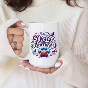 Dog Father Mug: 15oz Ceramic Coffee Mug, Vivid Print
