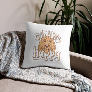 Dog Mom Throw Pillow Dog Lover Pillow Goldendoodle Home Decor Accent Pillow Dog Lover Gift Dog Home Decor