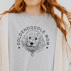 Goldendoodle Shirt Goldendoodle Dog Mom Gift for Her Golden Doodle Mom T-Shirt Goldendoodle Dog Owner Gift