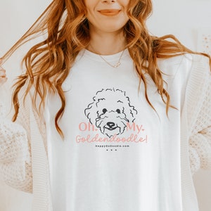 Goldendoodle Shirt Goldendoodle Dog Mom Gift for Her Golden Doodle Mom T-Shirt Goldendoodle Dog owner Gift