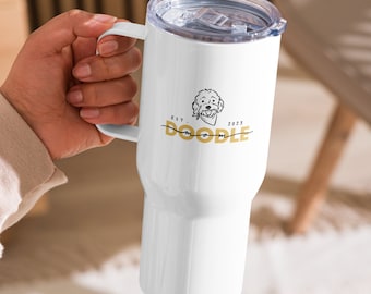 Goldendoodle Dog Mom Tumbler RVS Tumbler Reismok met handvat Golden Doodle Reismok Bernedoodle 25 oz Geïsoleerde Tumbler