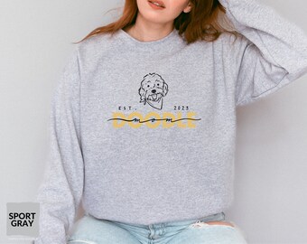 Doodle mamma camicia Golden Doodle camicia girocollo felpa regalo mamma Doodle regalo mamma Goldendoodle regalo per gli amanti dei cani camicia mamma cane