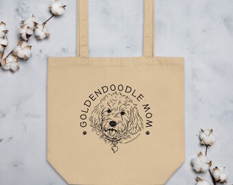 Goldendoodle Mom Tote Bag Dog Tote Bag Canvas Tote Bag Golden Doodle Shoulder Bag Dog Lover Gift Dog Mom Gift for Dog Moms