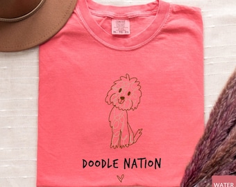 Doodle Dog Shirt Comfort Colors Goldendoodle Shirt Doodle Shirt Golden Doodle Gifts Goldendoodle Mom Labradoodle Shirt Dog Dad Gift
