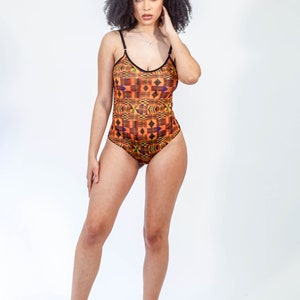 African Print Sheer Mesh Bodysuit, Lingerie Bodysuit, Mesh Top, Women&#39;s bodysuit
