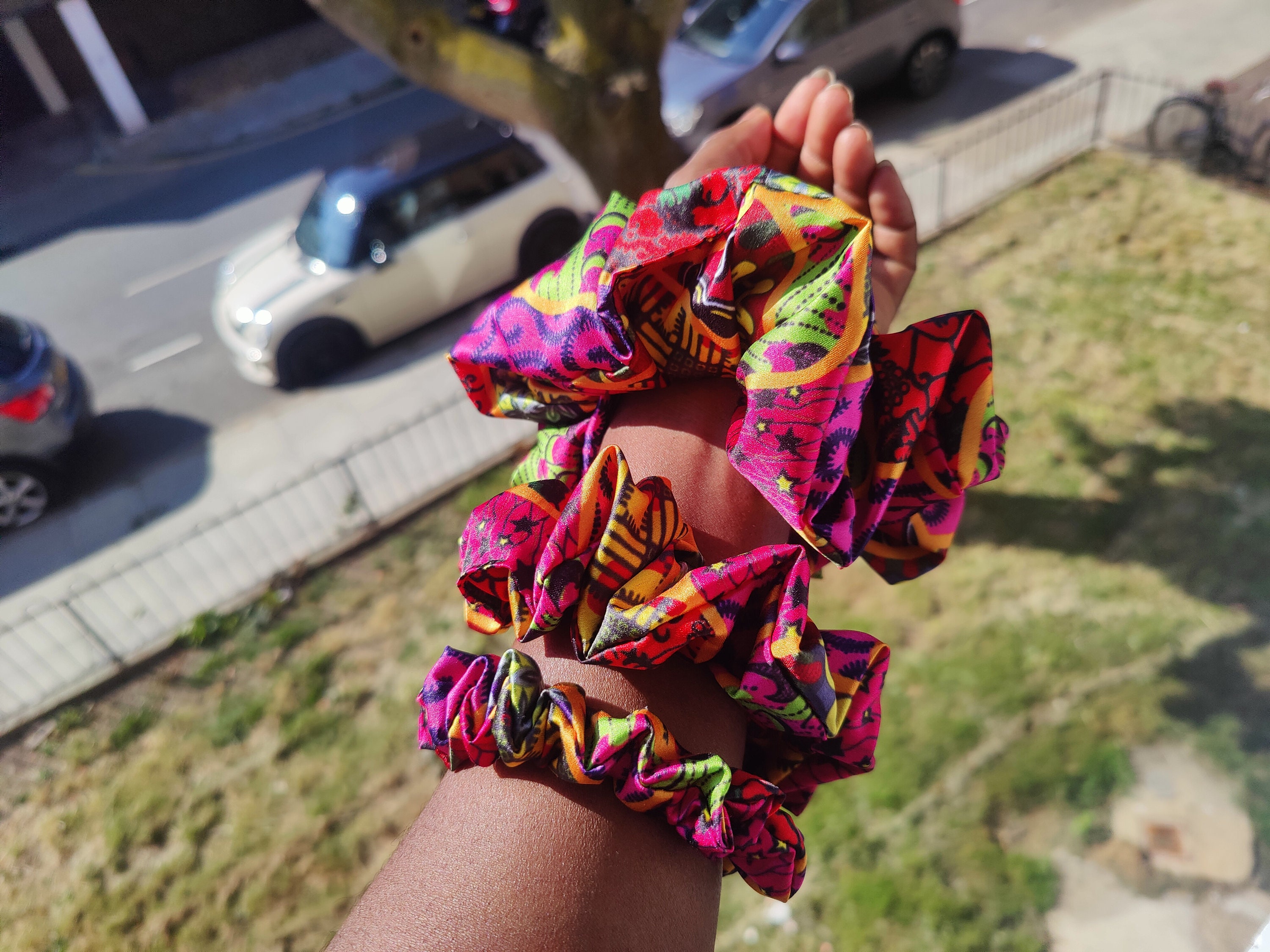 Bundle of 5 Handmade Ankara XL Scrunchie Ankara Scrunchie - Etsy main image 4