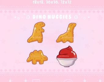 Dino Nuggets Sub/Bit Badges for Twitch/Discord/YouTube