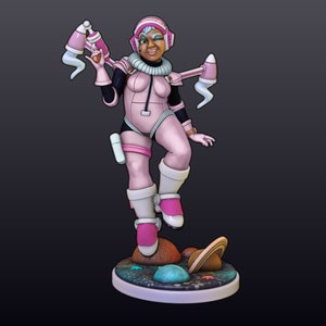 Space Gurl - 3D gedruckter Modellbausatz aus Resin (unbemalt)