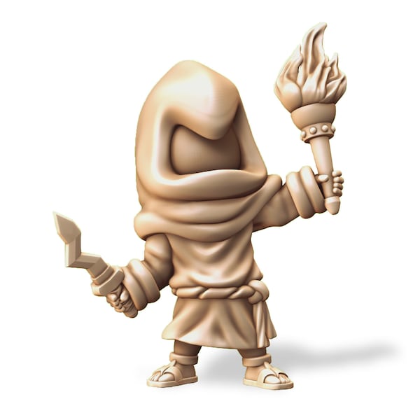 Cultist - Torch - 3D printed resin miniature (unpainted)