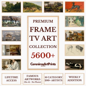 Frame Tv Art Set Of 5600+, Premium Frame Tv Art Collection, Samsung Frame Tv Art Bundle, Modern & Vintage Frame TV Art, Seasonal TV Art