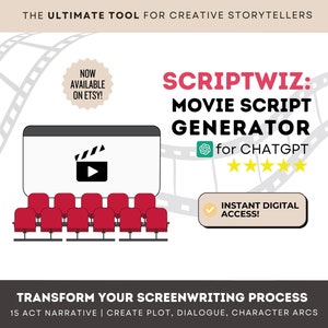 ScriptWiz: Ultimate AI-Powered Movie Script Generator for ChatGPT | Transformative Tool for Aspiring Filmmakers | Screenwriting