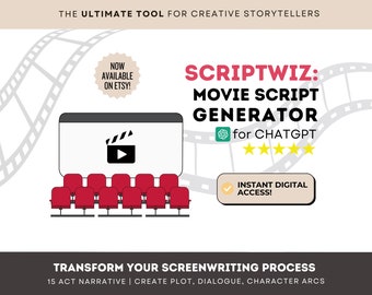 ScriptWiz: ultieme AI-aangedreven filmscriptgenerator voor ChatGPT | Transformatieve tool voor aspirant-filmmakers | Scenarioschrijven
